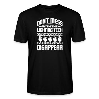 Éclairage audacieux Technologie Humour Design - T-shirt bio CRAFTER Stanley Stella Unisexe - noir - Devant - Alina (178cm) & Michal (187cm)