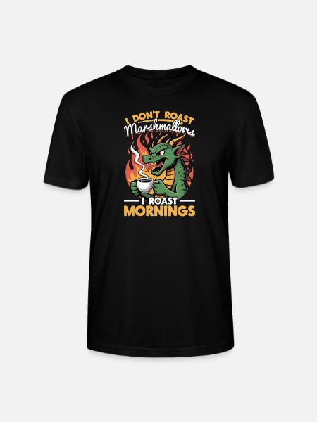 Dragon Coffee Mythical Creatures - Stanley/Stella CRAFTER Unisex Organic T-Shirt - black