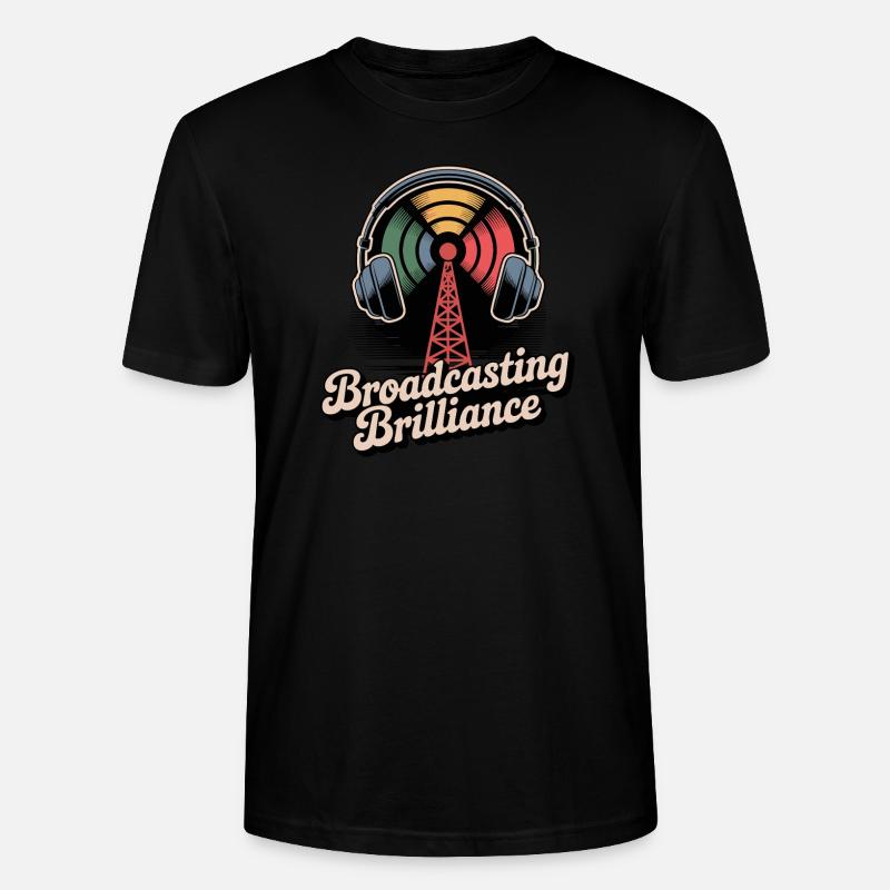 Brillance de diffusion Design rétro - T-shirt bio CRAFTER Stanley Stella Unisexe - noir