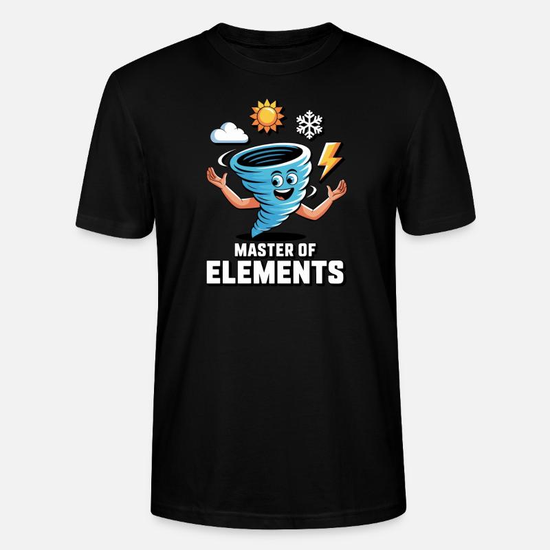 Master of Elements Cartoon Design - Stanley/Stella Unisex Bio-T-Shirt CRAFTER - Schwarz