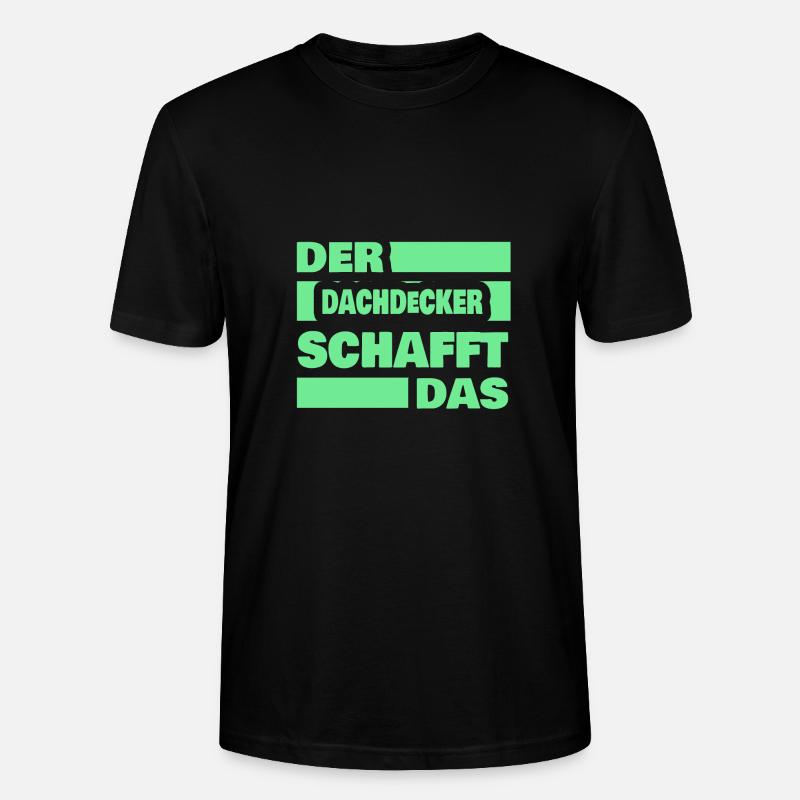 Arbeit Dachdecker - Stanley/Stella Unisex Bio-T-Shirt CRAFTER - Schwarz