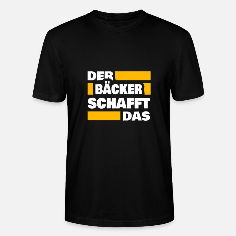 Bäcker als Arbeit - Stanley/Stella Unisex Bio-T-Shirt CRAFTER - Schwarz