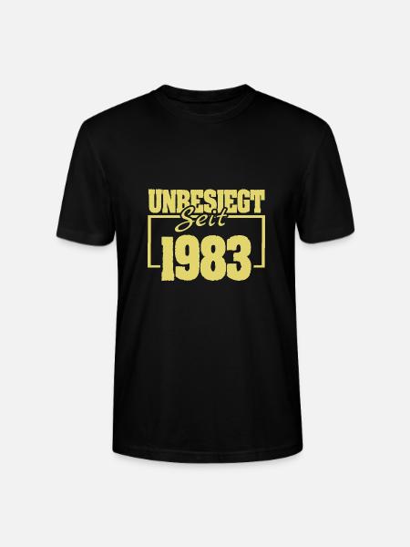 Undefeated 1983 - Stanley/Stella CRAFTER Unisex Organic T-Shirt - black