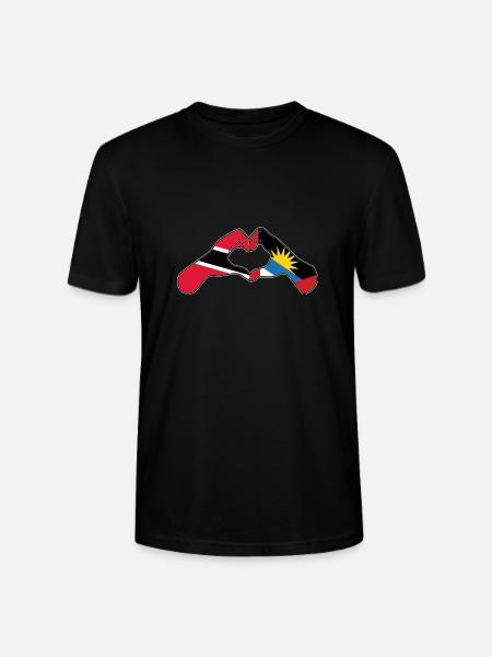 Drapeau d’Antigua-et-Barbuda - T-shirt bio CRAFTER Stanley Stella Unisexe - noir