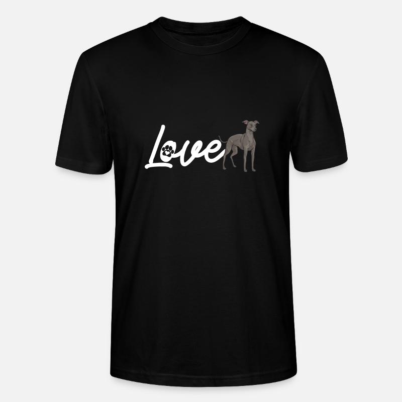 Lévrier italien Greyhound Chiens - T-shirt bio CRAFTER Stanley Stella Unisexe - noir