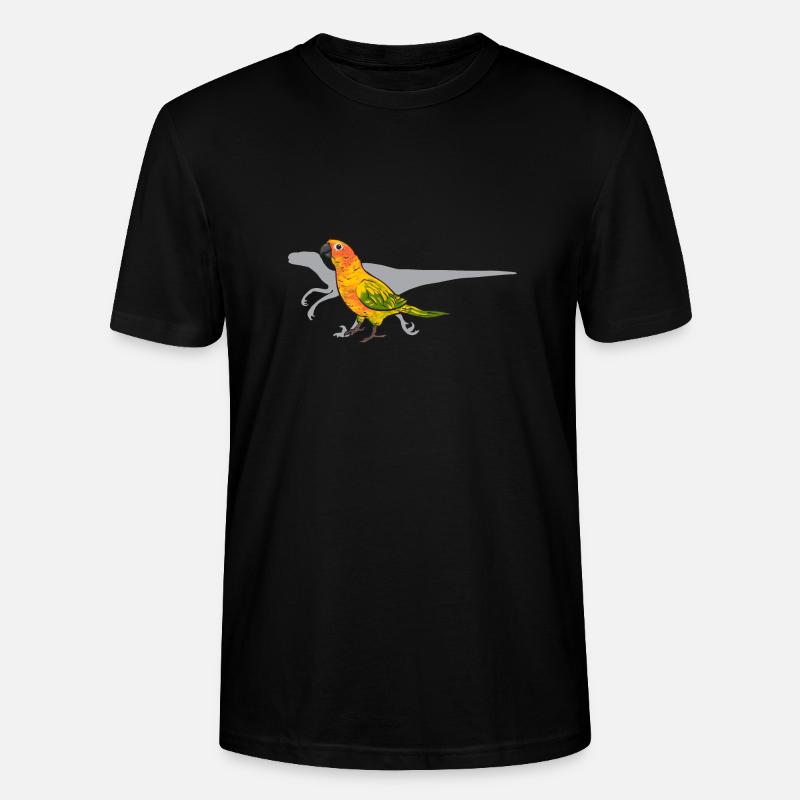 Perruche, Perroquet, Perruche, Oiseau - T-shirt bio CRAFTER Stanley Stella Unisexe - noir