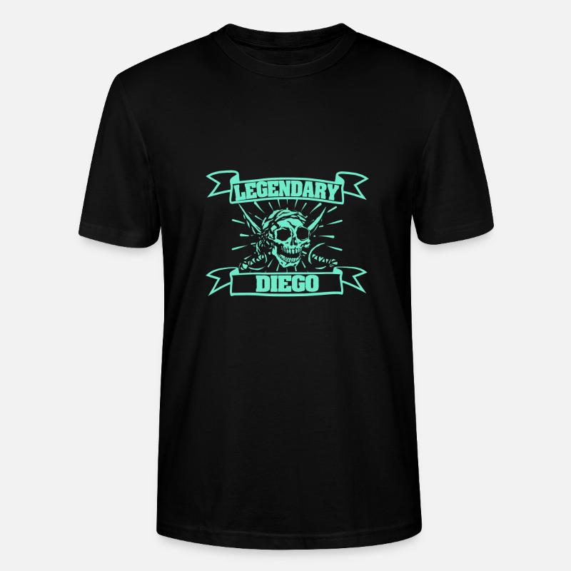 Diego - Stanley/Stella Unisex Bio-T-Shirt CRAFTER - Schwarz