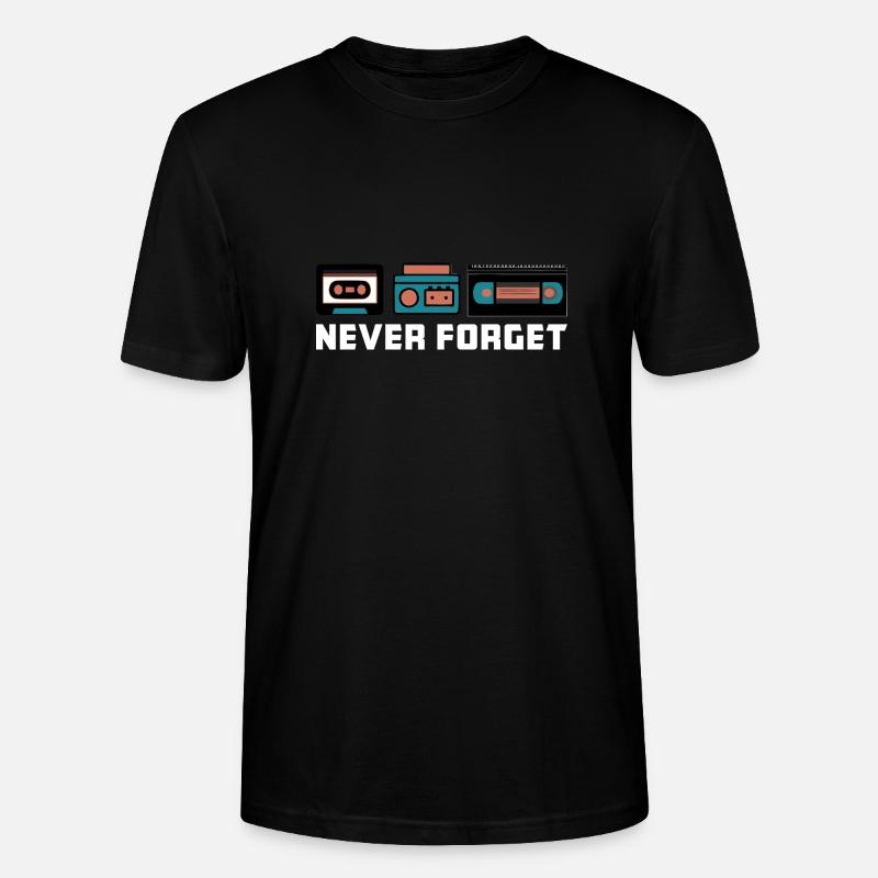 Never Forget - Stanley/Stella Unisex Bio-T-Shirt CRAFTER - Schwarz