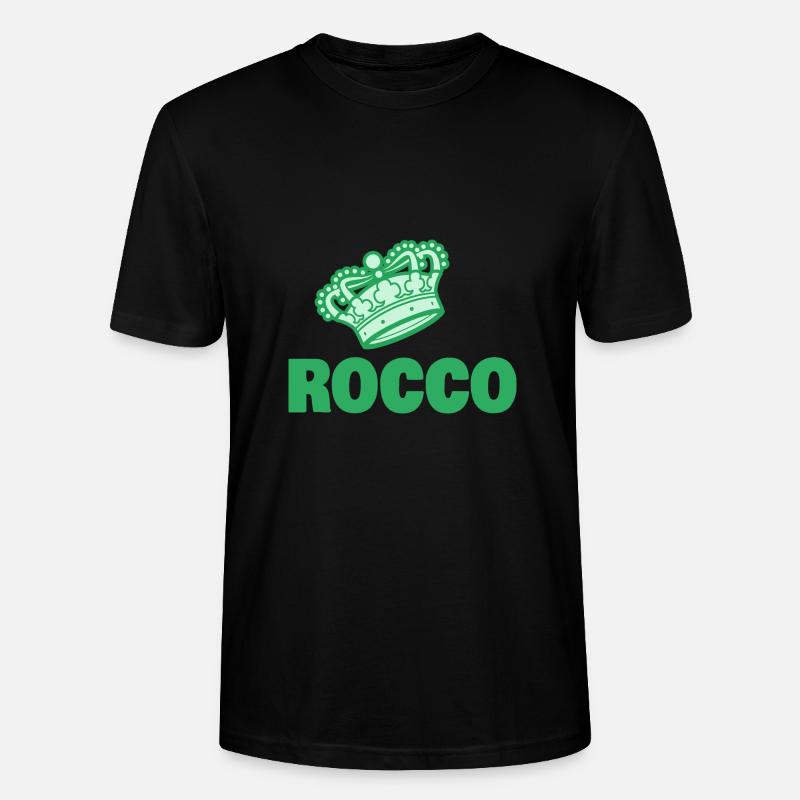 Rocco as a given name - Stanley/Stella CRAFTER Unisex Organic T-Shirt - black