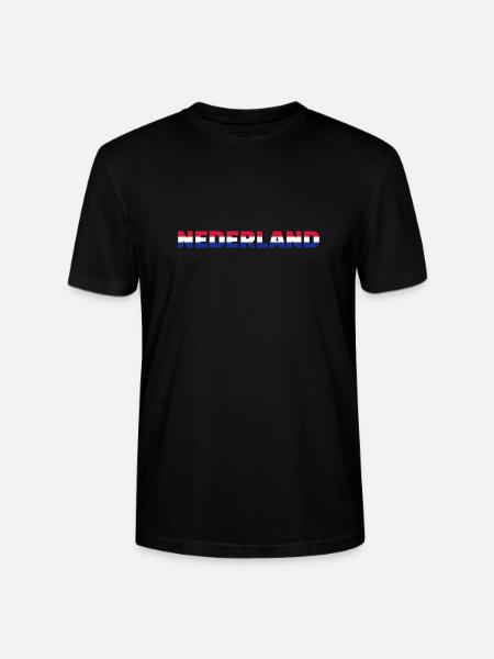 Nederland - T-shirt bio CRAFTER Stanley Stella Unisexe - noir
