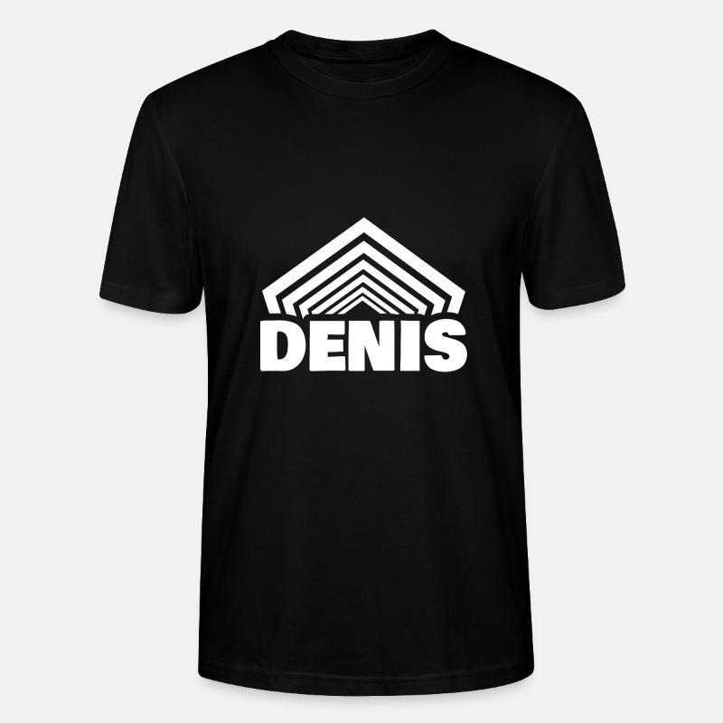 Prénom Denis - T-shirt bio CRAFTER Stanley Stella Unisexe - noir