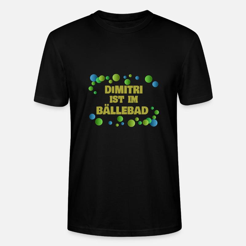 Boules Dimitri - T-shirt bio CRAFTER Stanley Stella Unisexe - noir