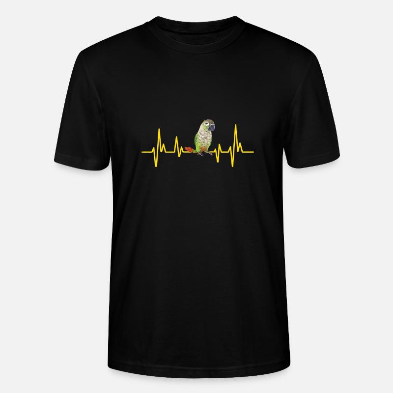 Molinasittich Papagei Vogel Sittich - Stanley/Stella Unisex Bio-T-Shirt CRAFTER - Schwarz
