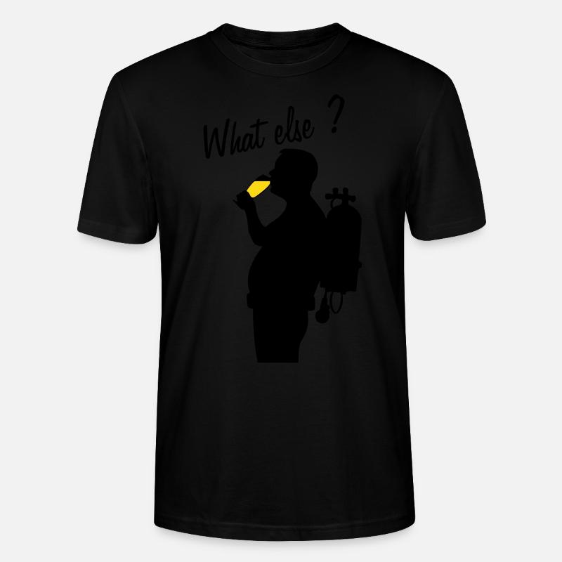 Tauchen und Bier! Was sonst? - Stanley/Stella Unisex Bio-T-Shirt CRAFTER - Schwarz