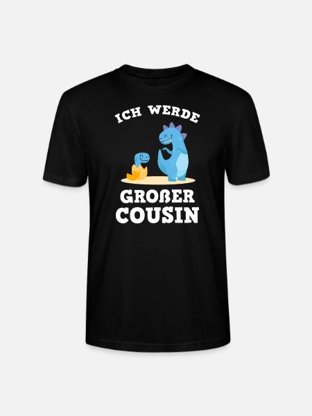 ICH WERDE GROßER COUSIN - Stanley/Stella Unisex Bio-T-Shirt CRAFTER - Schwarz