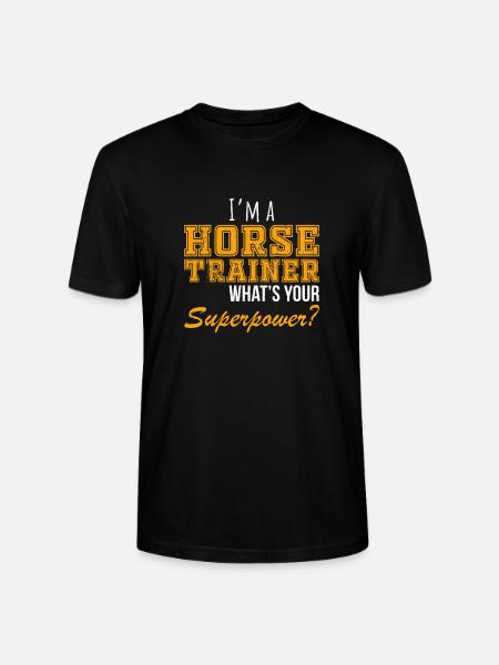 witziger Pferdetrainer Spruch - Stanley/Stella Unisex Bio-T-Shirt CRAFTER - Schwarz