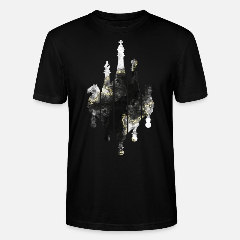 JEU D’ÉCHECS ÉCHIQUIER ÉCHECS - T-shirt bio CRAFTER Stanley Stella Unisexe - noir