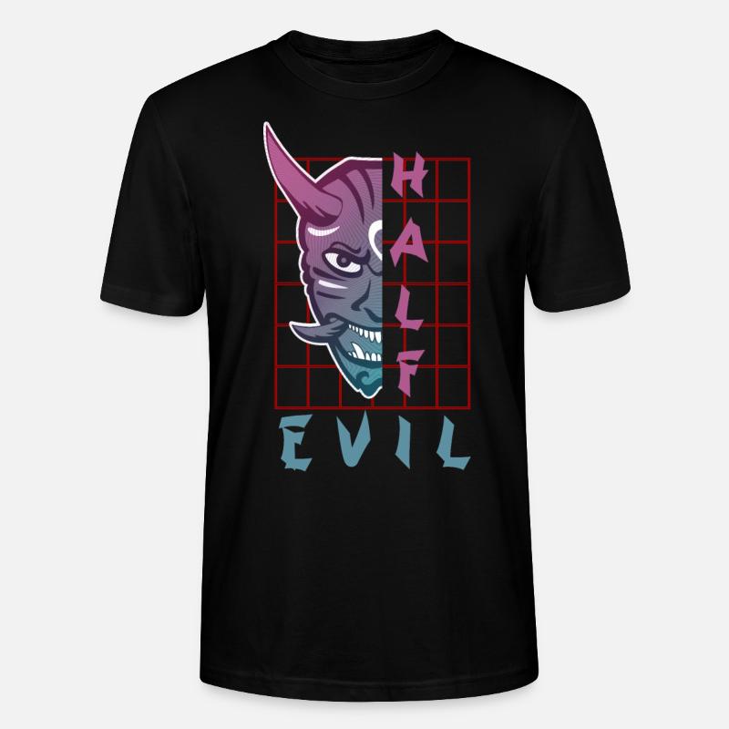 Oni Maske Japan Dämon - Stanley/Stella Unisex Bio-T-Shirt CRAFTER - Schwarz