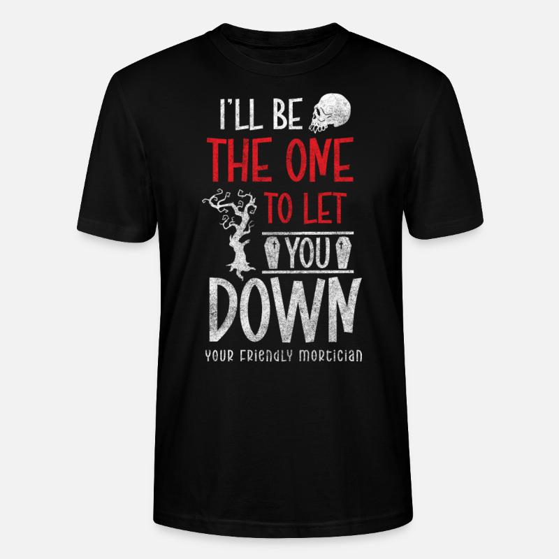 gravedigger profession coffin mourning - Stanley/Stella CRAFTER Unisex Organic T-Shirt - black