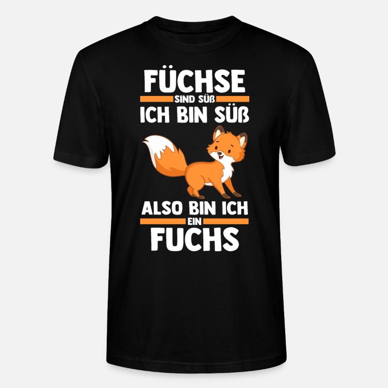 Fuchs - Stanley/Stella Unisex Bio-T-Shirt CRAFTER - Schwarz