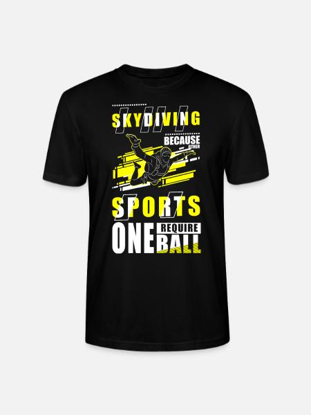 Parachute Adrenaline Paragliding - Stanley/Stella CRAFTER Unisex Organic T-Shirt - black