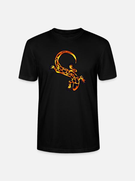 salamander - Stanley/Stella CRAFTER Unisex Organic T-Shirt - black