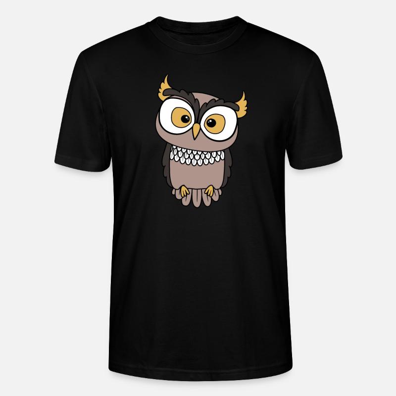 Eule - Stanley/Stella Unisex Bio-T-Shirt CRAFTER - Schwarz