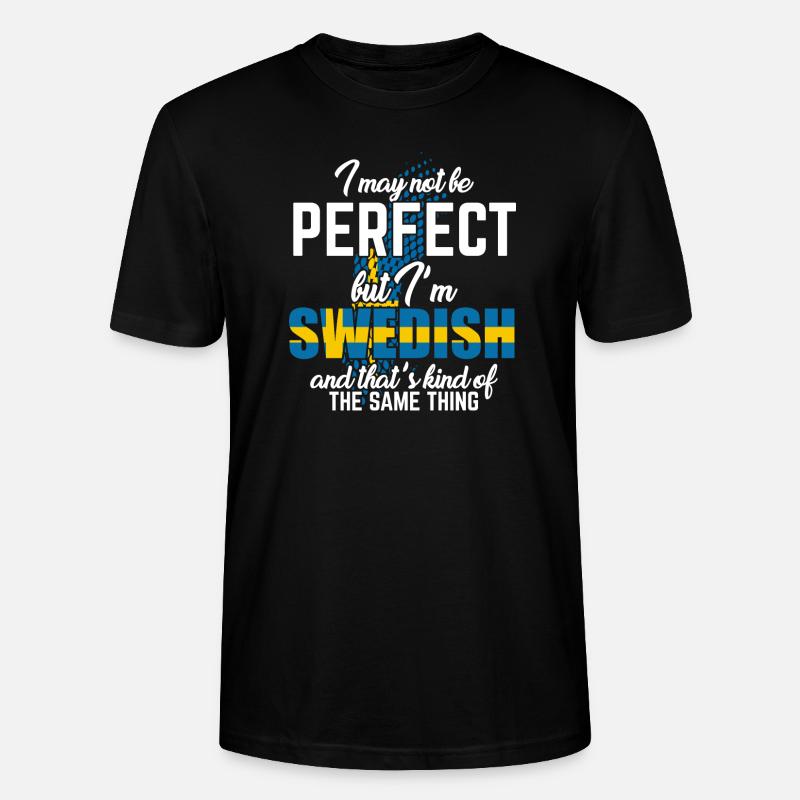 Schweden - Stanley/Stella Unisex Bio-T-Shirt CRAFTER - Schwarz