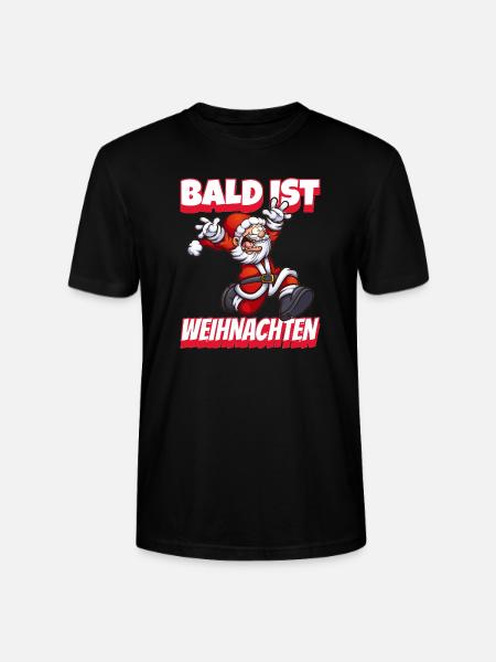 Bald ist Weihnachten - Stanley/Stella Unisex Bio-T-Shirt CRAFTER - Schwarz