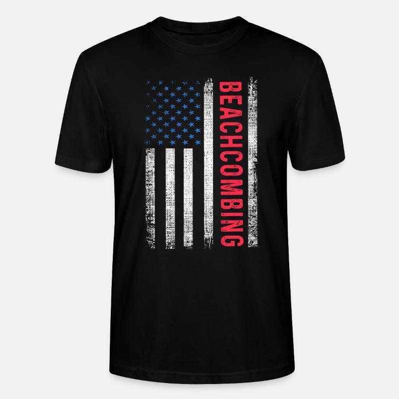 Beachcombing - Stanley/Stella Unisex Bio-T-Shirt CRAFTER - Schwarz
