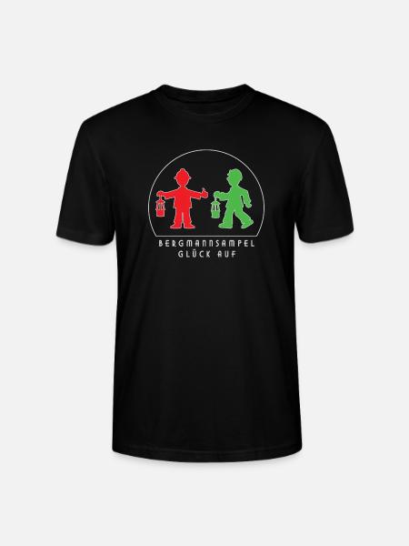 Die Bergmannsampel leuchtet - Stanley/Stella Unisex Bio-T-Shirt CRAFTER - Schwarz