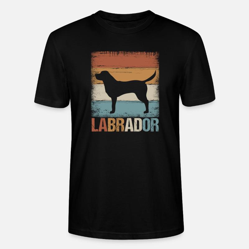 Labrador - Stanley/Stella Unisex Bio-T-Shirt CRAFTER - Schwarz