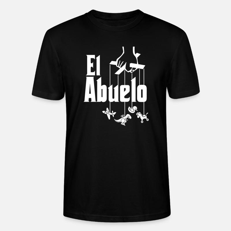 El Abuelo Spanisch Opa Grossvater - Stanley/Stella Unisex Bio-T-Shirt CRAFTER - Schwarz