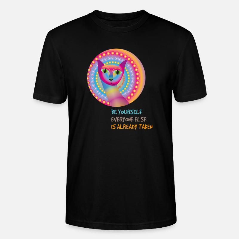 chat 3 - T-shirt bio CRAFTER Stanley Stella Unisexe - noir