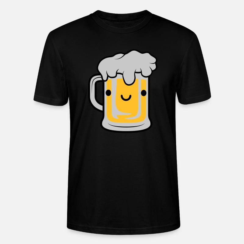 Visage de bière sucrée - T-shirt bio CRAFTER Stanley Stella Unisexe - noir