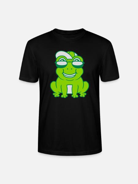Cool little frog boy - Stanley/Stella CRAFTER Unisex Organic T-Shirt - black