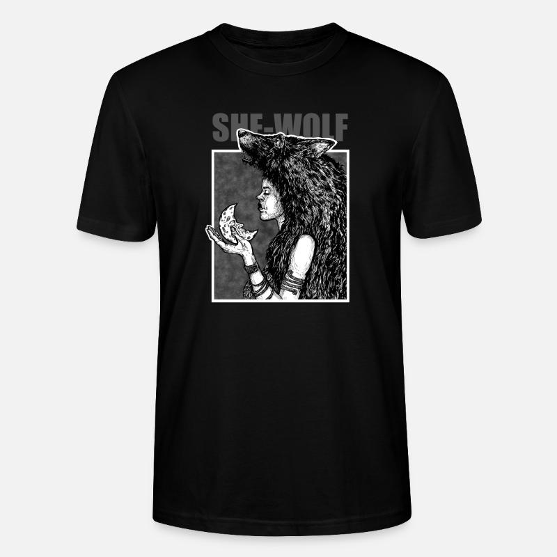 She-Wolf - Stanley/Stella Unisex Bio-T-Shirt CRAFTER - Schwarz