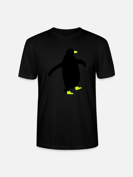 Penguin Silhouette - Stanley/Stella CRAFTER Unisex Organic T-Shirt - black