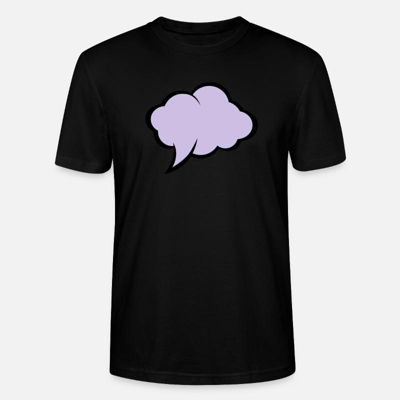 Comic speech bubble - Stanley/Stella CRAFTER Unisex Organic T-Shirt - black