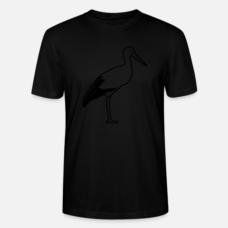 stands de cigogne - T-shirt bio CRAFTER Stanley Stella Unisexe - noir
