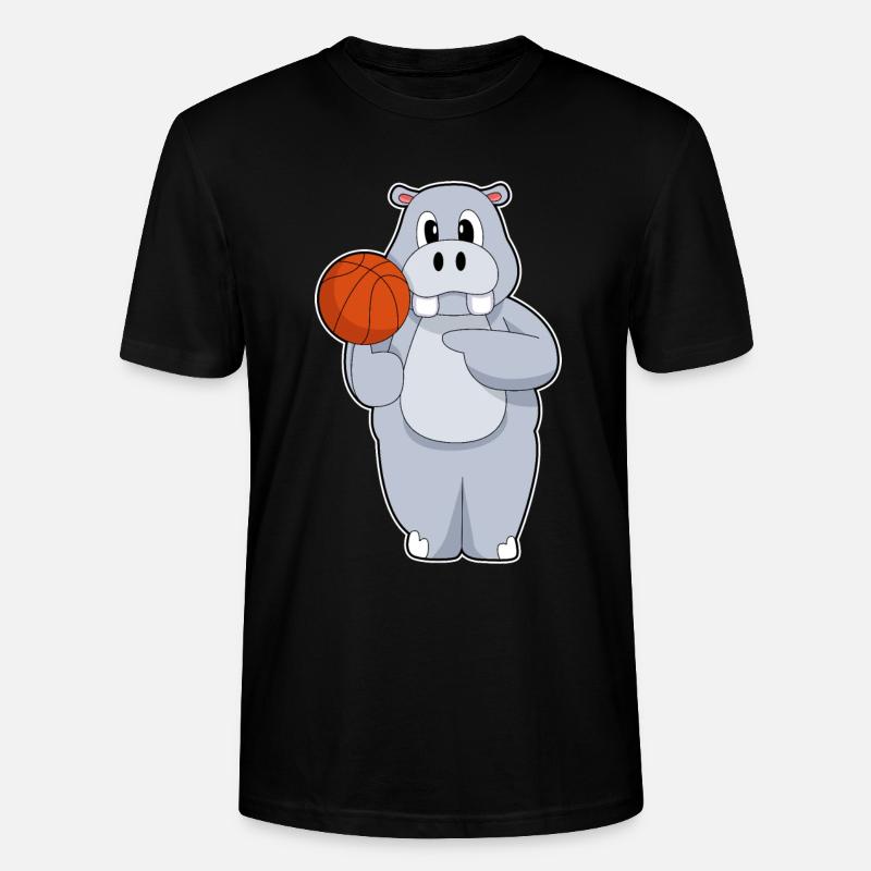 Hippo Basketteur Basketteur - T-shirt bio CRAFTER Stanley Stella Unisexe - noir