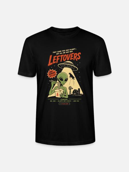Leftovers – Alien-Invasion trifft auf Essensreste - Stanley/Stella Unisex Bio-T-Shirt CRAFTER - Schwarz
