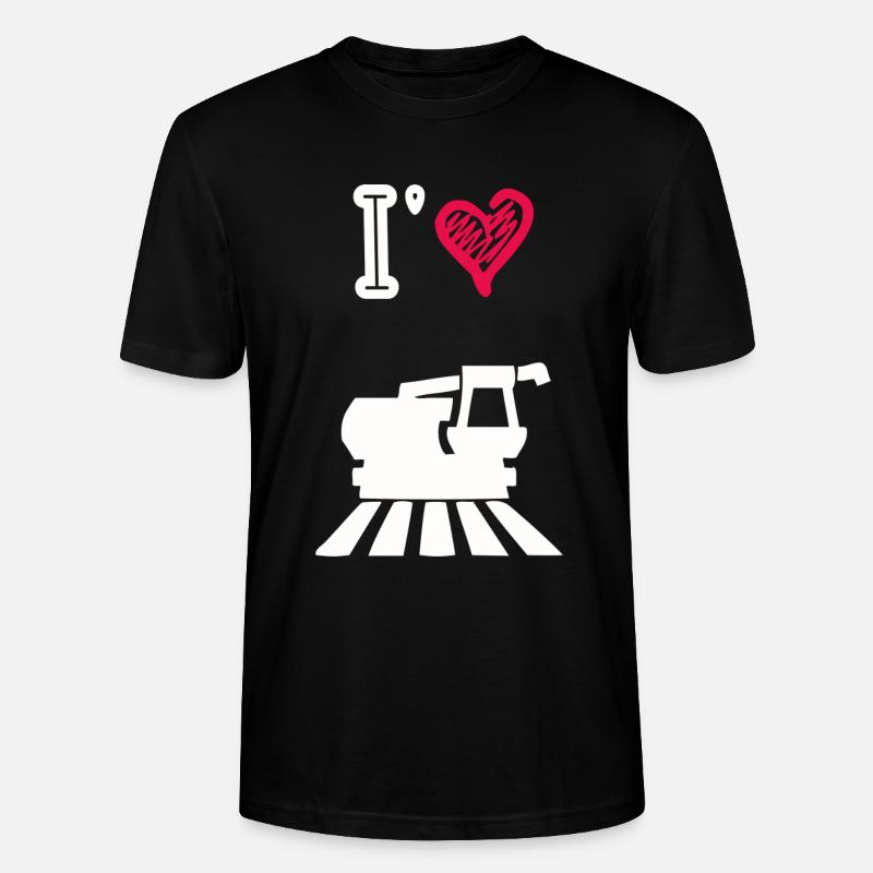 J’aime les moissonneuse - T-shirt bio CRAFTER Stanley Stella Unisexe - noir