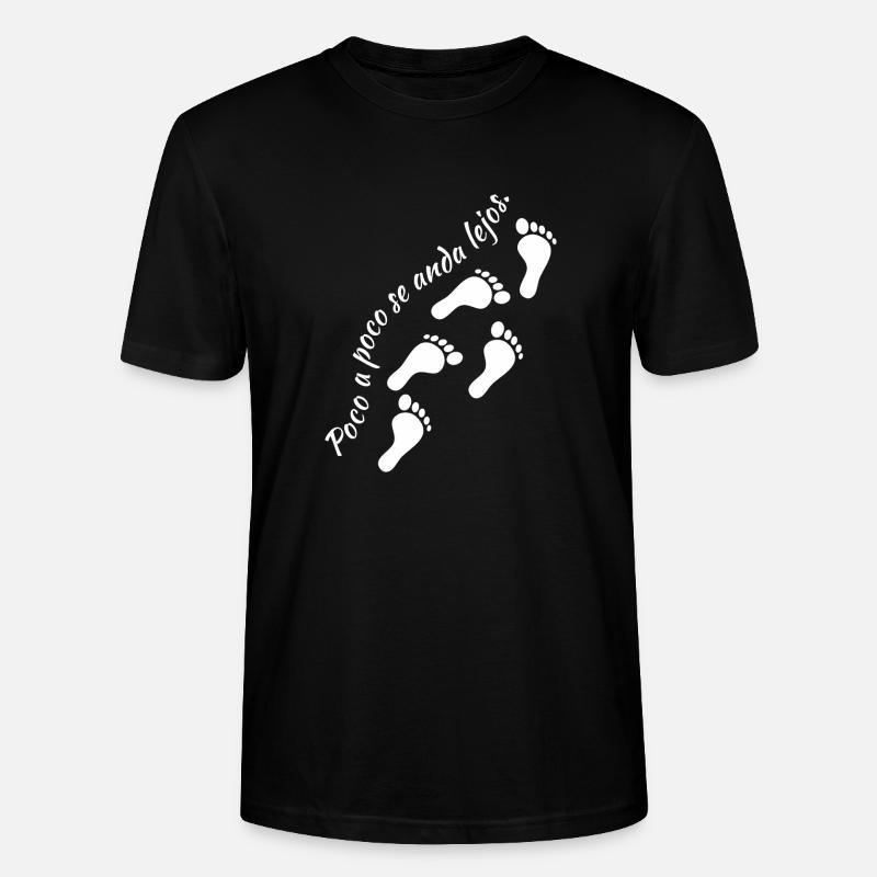 Poco a poco se anda lejos camino vida - Stanley/Stella Unisex Bio-T-Shirt CRAFTER - Schwarz