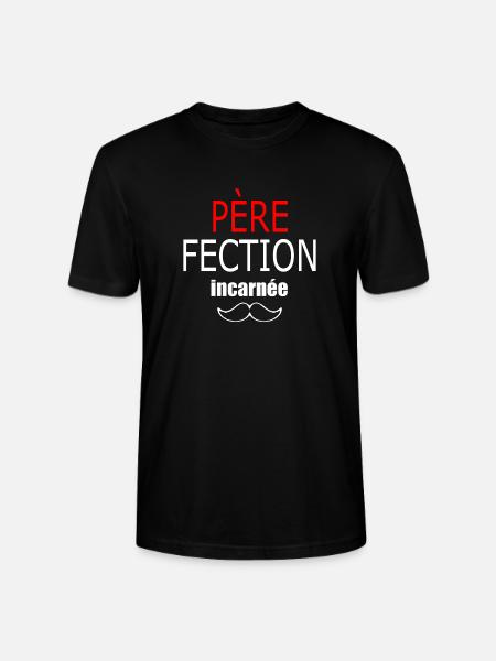 père fection incarnée - Stanley/Stella CRAFTER Unisex Organic T-Shirt - black