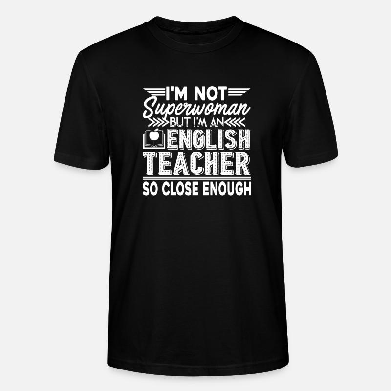 Englischlehrer Ich bin ein Englischlehrer - Stanley/Stella Unisex Bio-T-Shirt CRAFTER - Schwarz