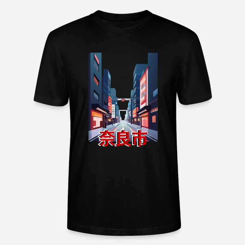 Nara Night Pulse - Stanley/Stella Unisex Bio-T-Shirt CRAFTER - Schwarz