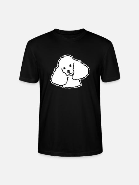 Pudel - Stanley/Stella Unisex Bio-T-Shirt CRAFTER - Schwarz