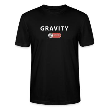 Gravity 2 - Stanley/Stella CRAFTER Unisex Organic T-Shirt - black - Front - Alina (178cm) & Michal (187cm)