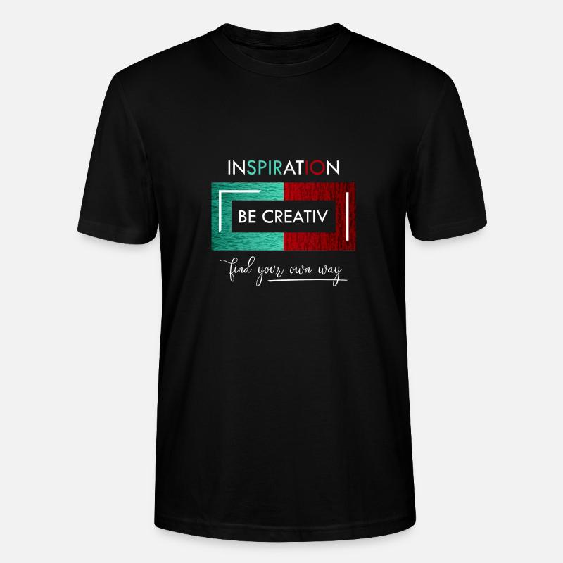 Inspiration Be creative - Stanley/Stella Unisex Bio-T-Shirt CRAFTER - Schwarz